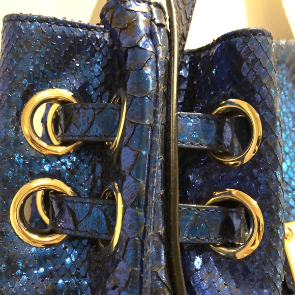 🍒HP🍒 Jimmy Choo genuine snake Ramona tote - Picture 4 of 6